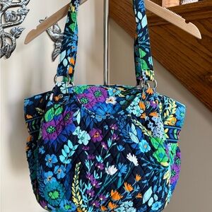 Vera Bradley Floral Blue Tote Bag